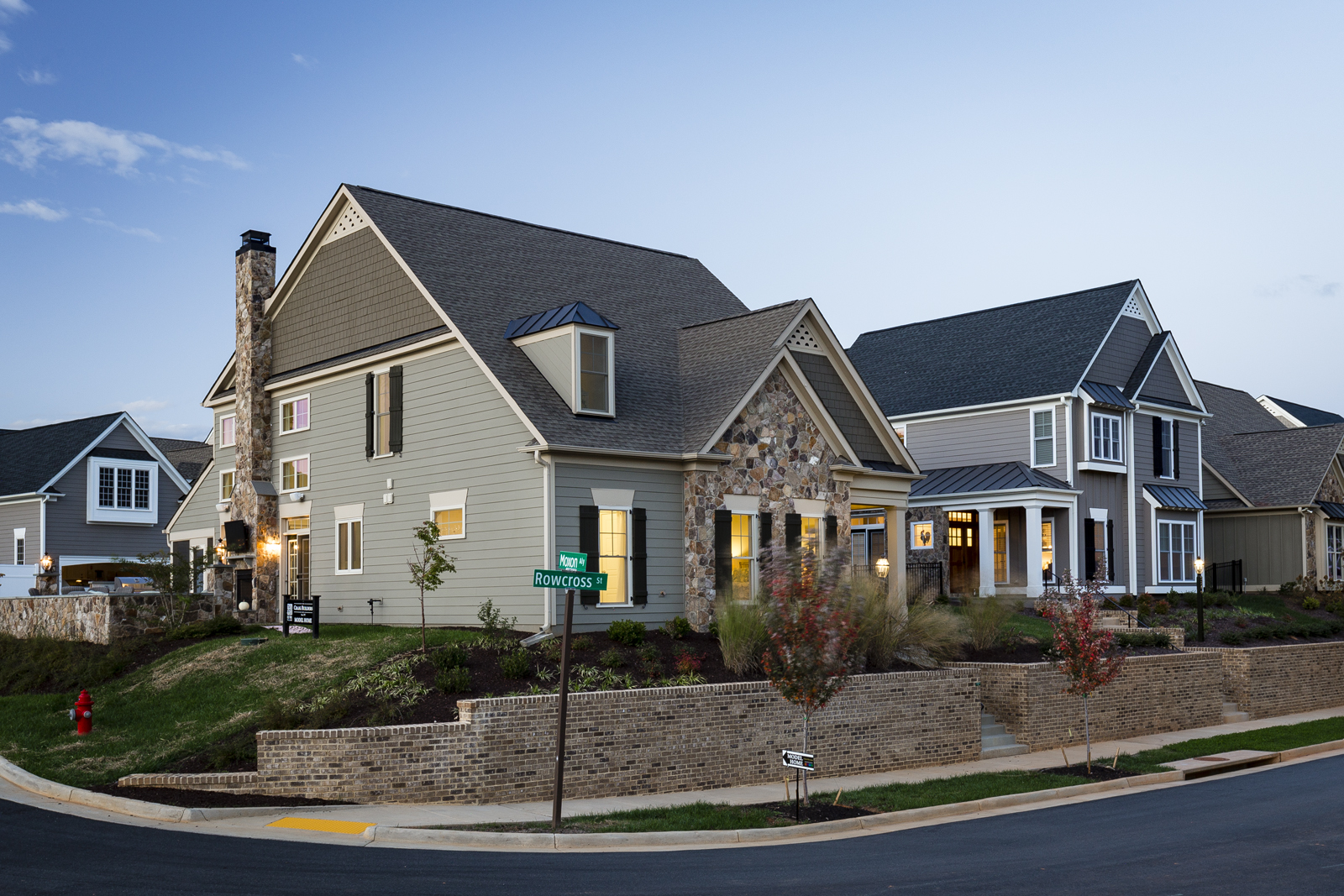 Exterior of Craig Builders model home in Old Trail Village