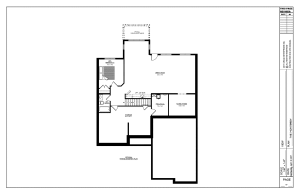 Optional basement plan for The Monterey.