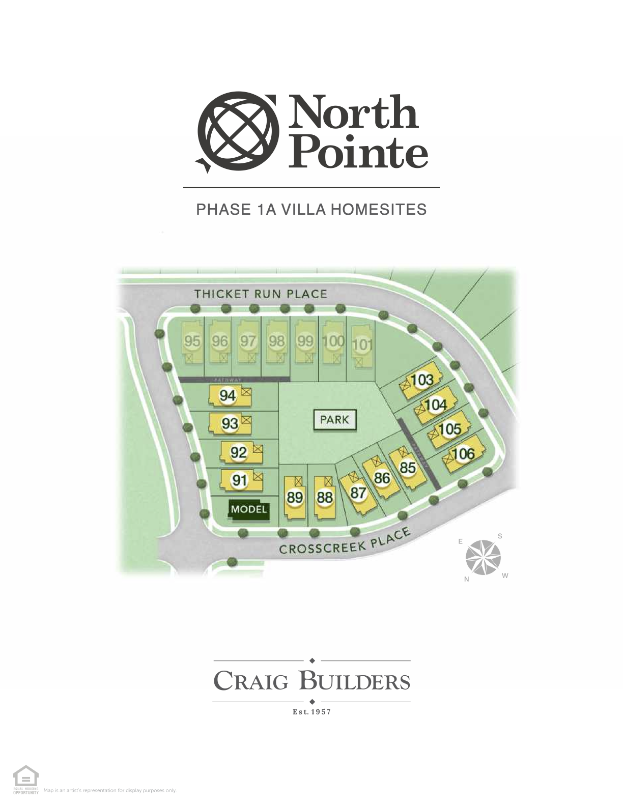 North Pointe Villas Site Map